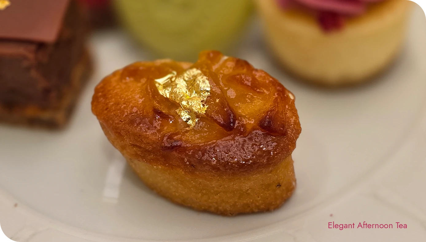 Apple financier from the Lady Astor’s Tea sweets selection