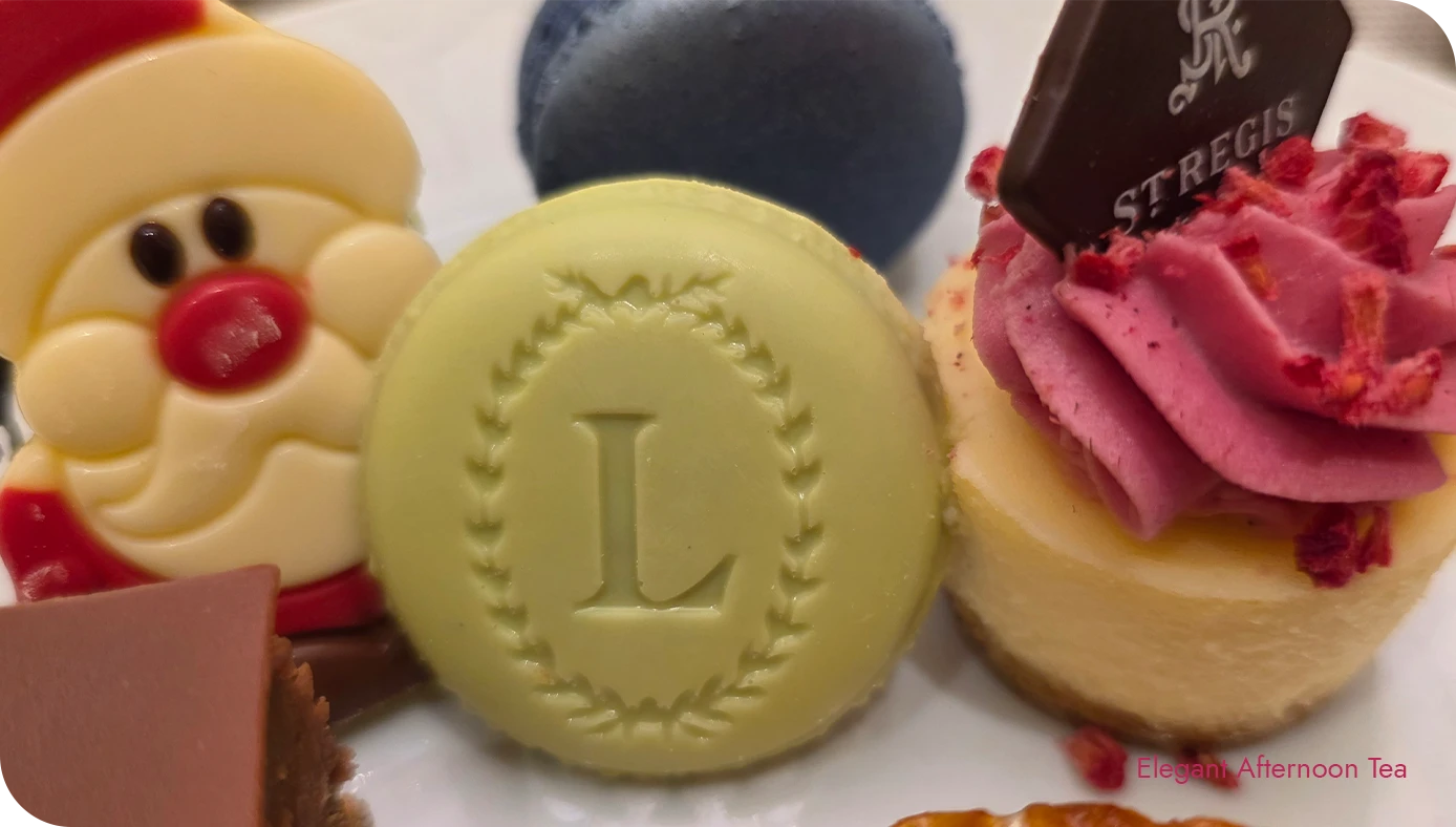 Pistachio Ladurée Eugénie pastry on the Lady Astor’s Tea sweets plate
