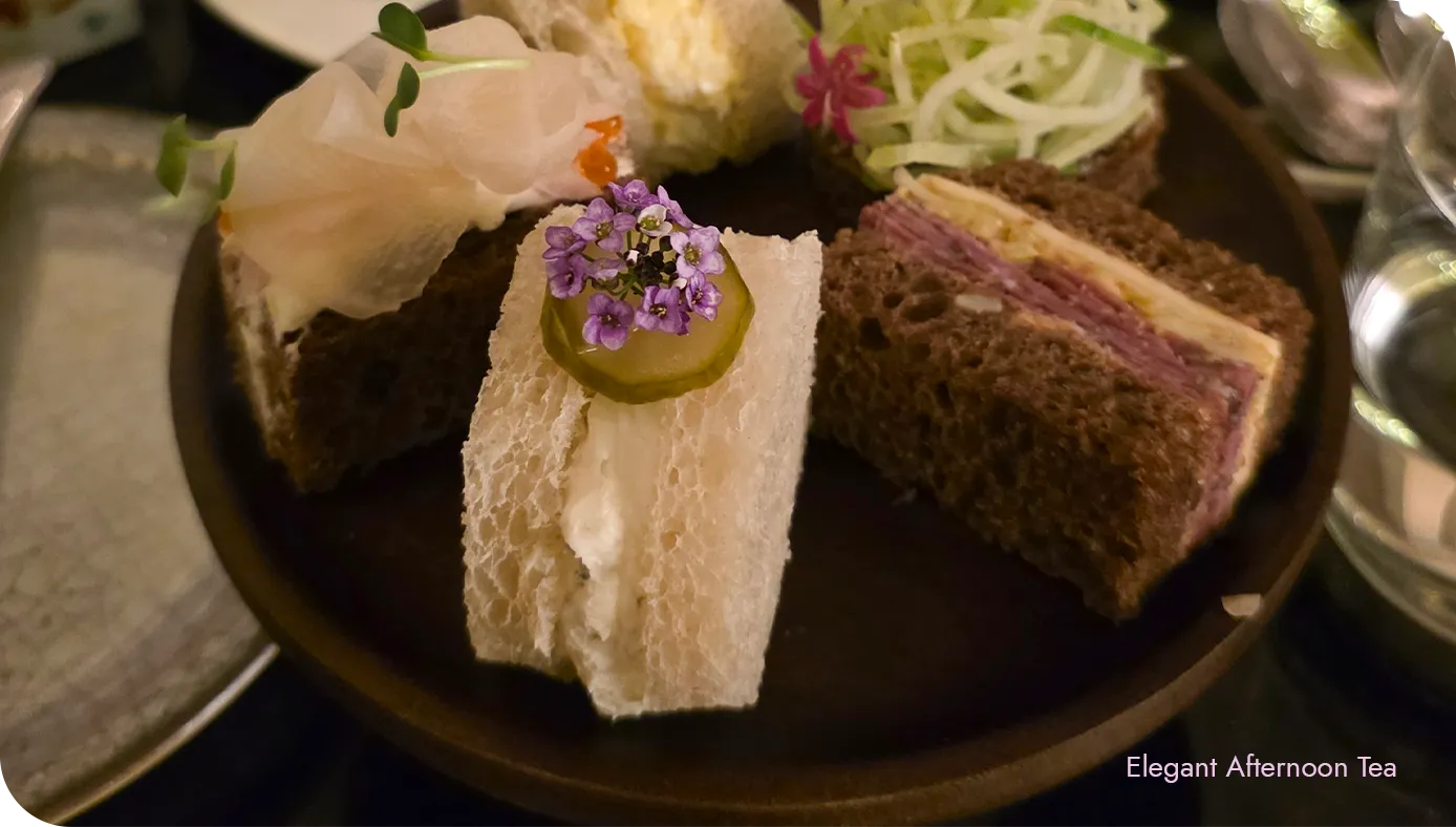 Tsukemono House with Pickles, Whipped Sudachi Cream Cheese served at Yoshoku