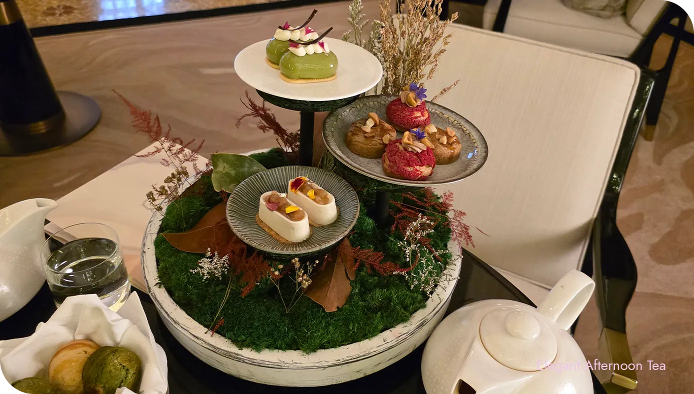 Sweets presentation from the Yoshoku Afternoon Tea at Waldorf Astoria New York