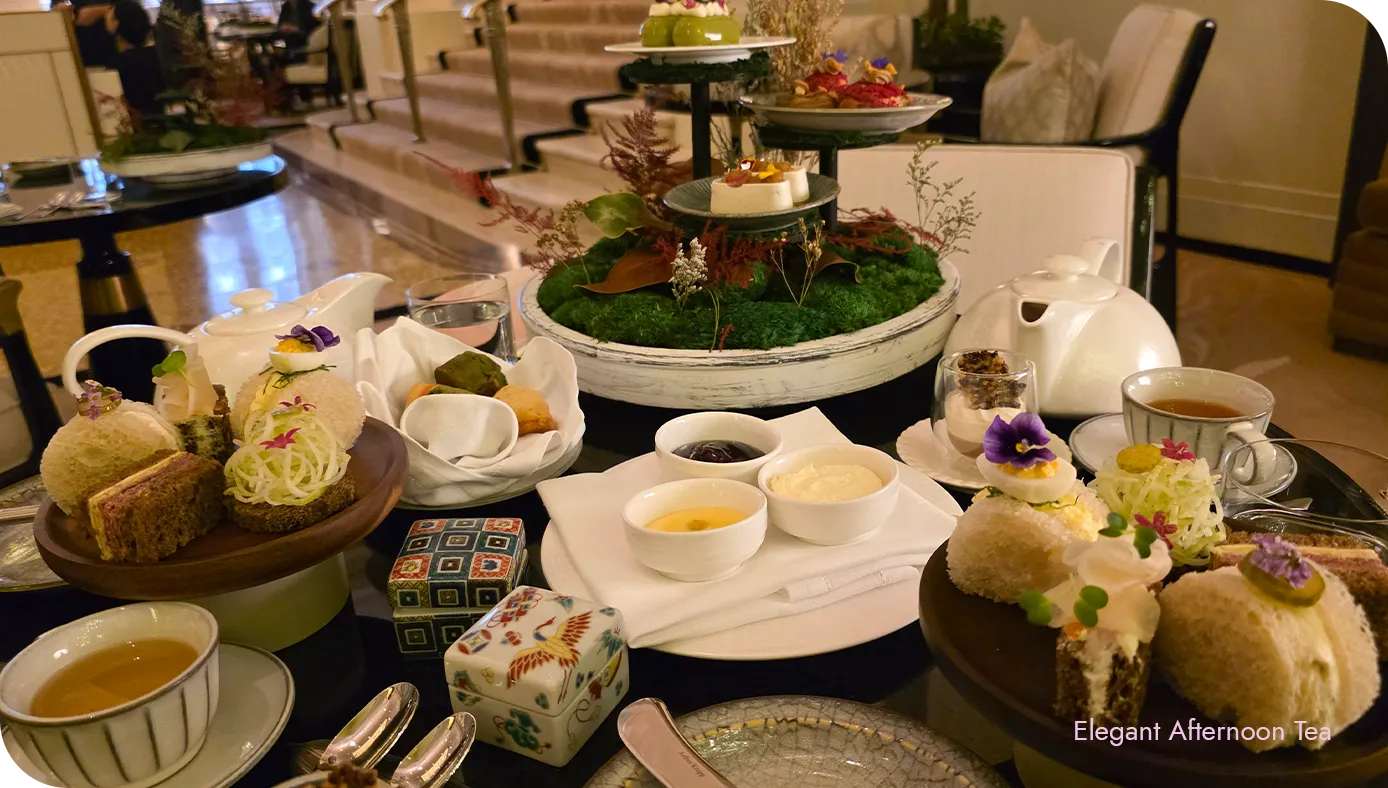 Yoshoku Afternoon Tea Dining Room setting at Waldorf Astoria New York
