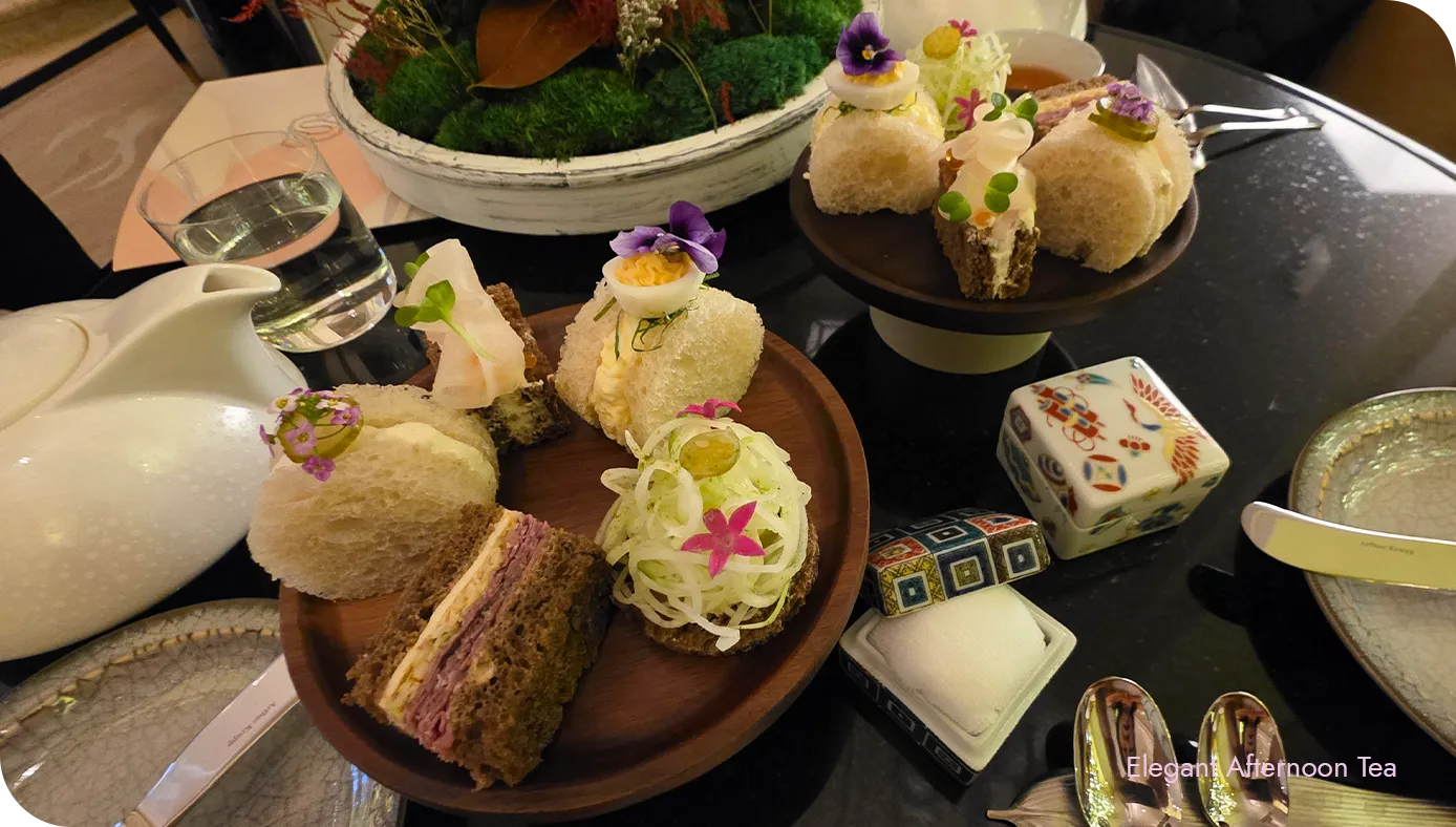Yoshoku Afternoon Tea Sandwich Deatil at Waldorf Astoria New York