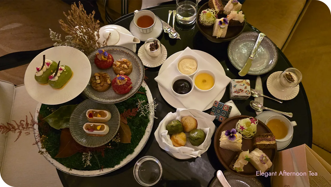 Savory assortment from the Yoshoku Afternoon Tea at Waldorf Astoria New York