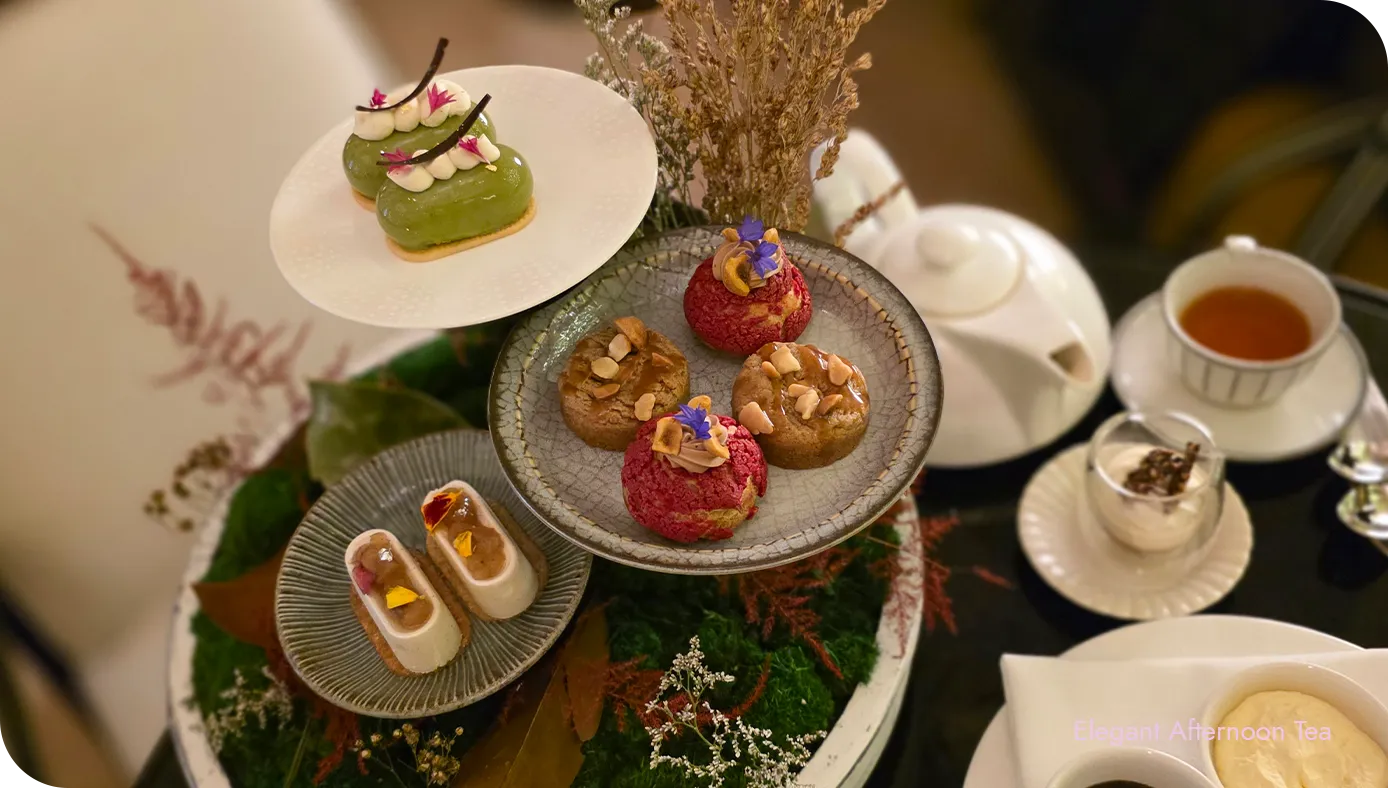 Sweets served during the Yoshoku Afternoon Tea at Waldorf Astoria New York